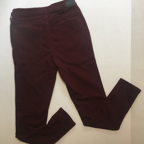Aeropostale Maroon High Waisted Jeggings - Picture 4 of 7